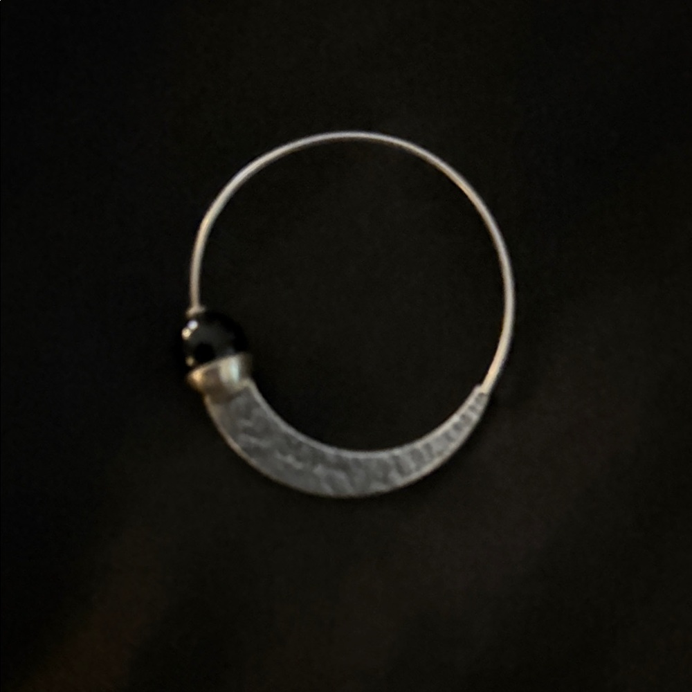 Silpada Silver and Black Textured Earrings